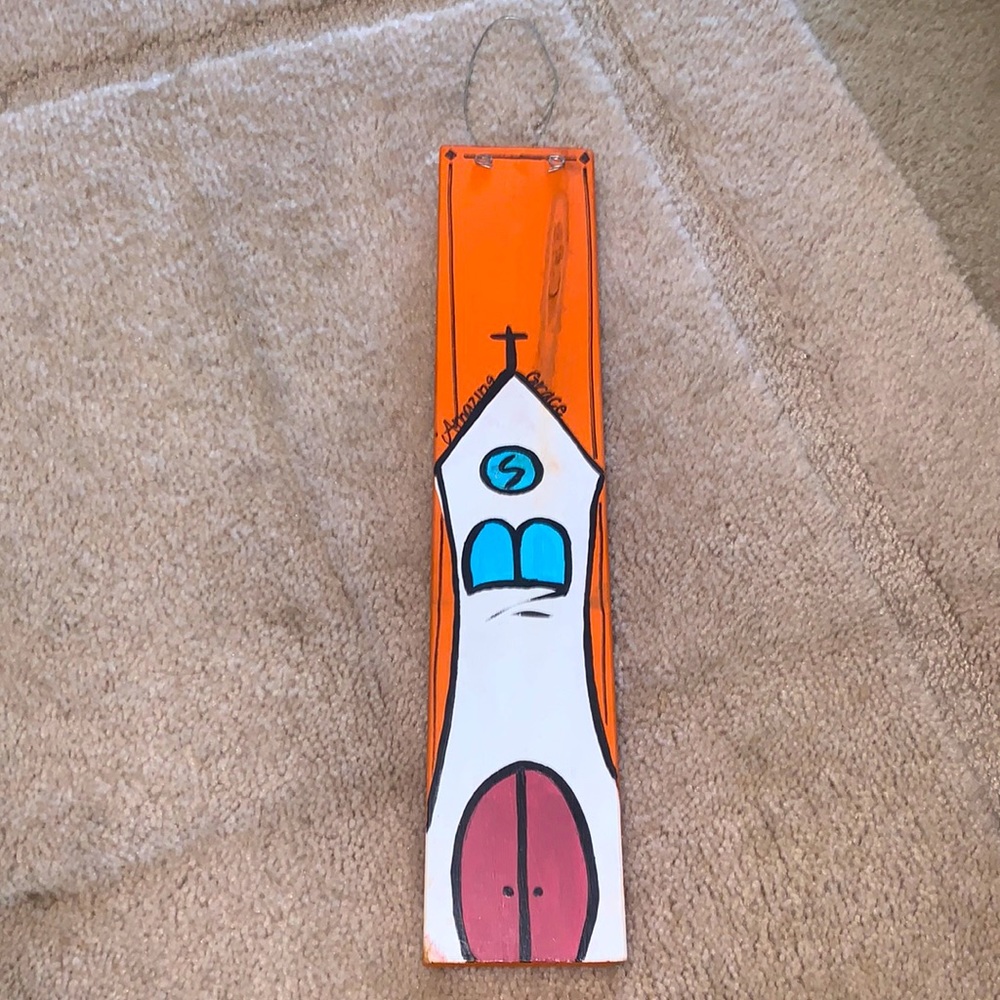 WOODEN “AMAZING GRACE” hanging decor